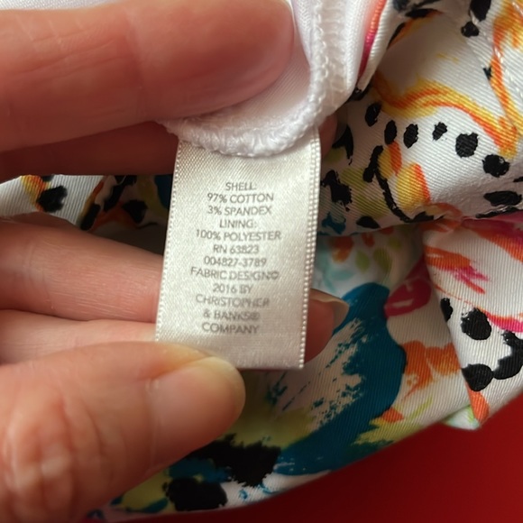 EUC Christopher & Banks flower and paisley skort - Picture 9 of 14